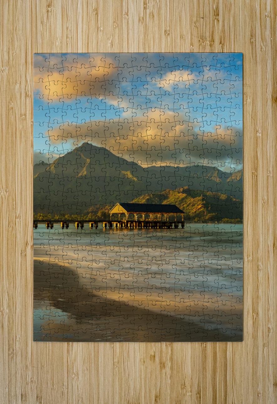 Sunrise over Hanalei Bay Kauai Hawaii Steve Heap Puzzle printing