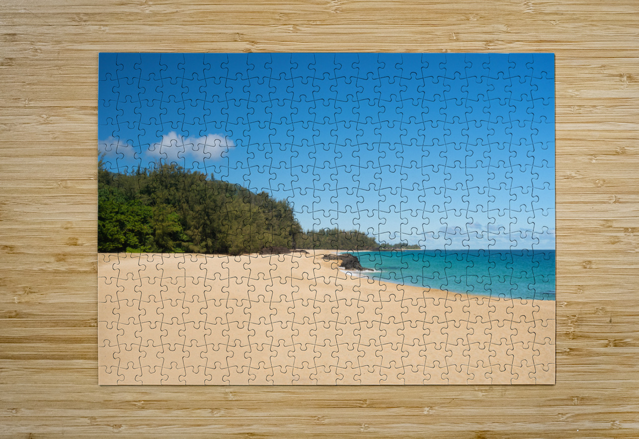 Lumahai Beach Kauai on calm day Steve Heap Puzzle printing