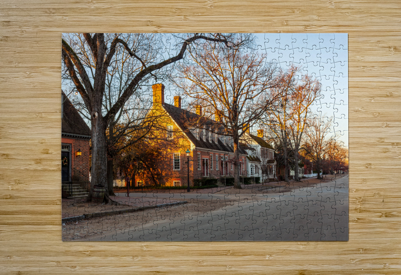 Old houses in Colonial Williamsburg Steve Heap Puzzle printing