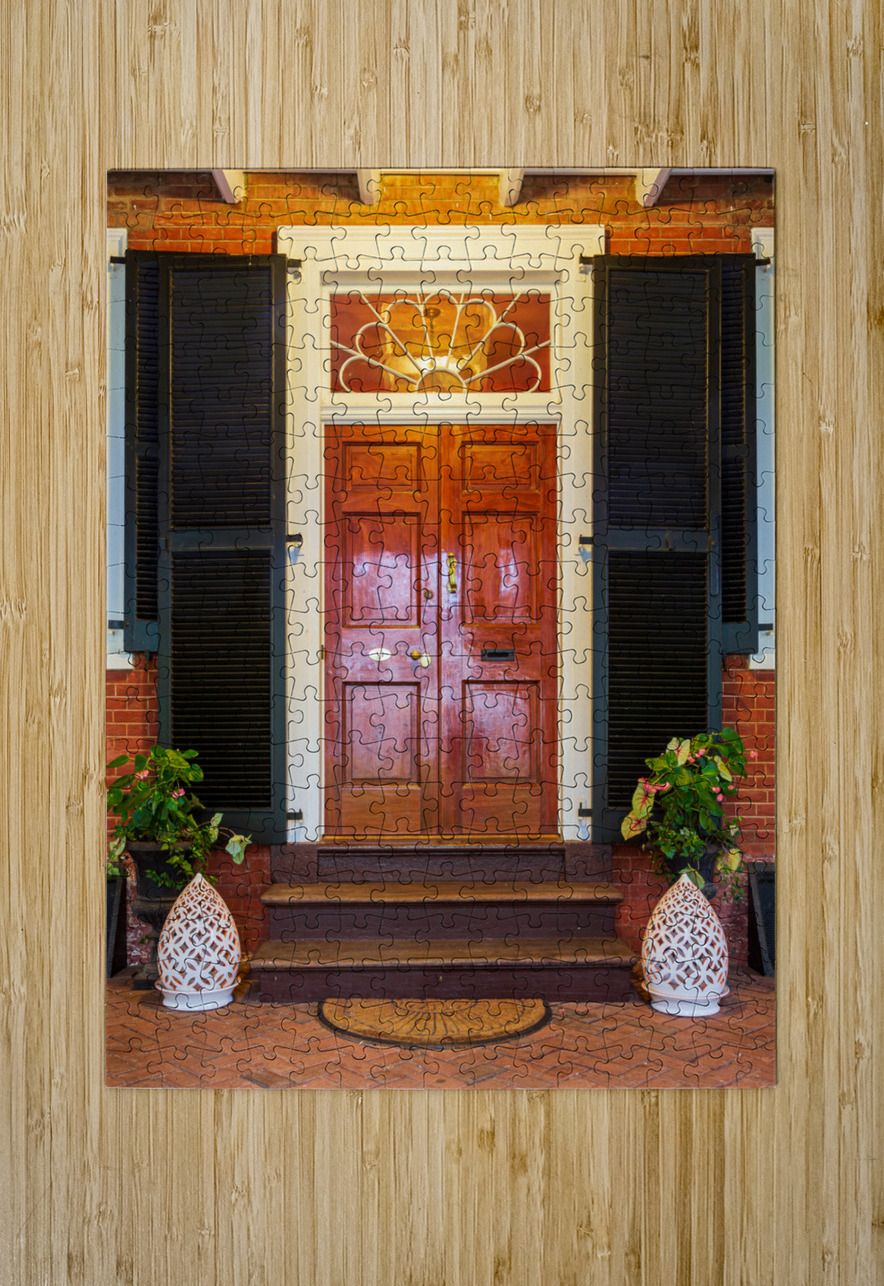 Mahogany doorway and entrance hall UVA Steve Heap Puzzle printing