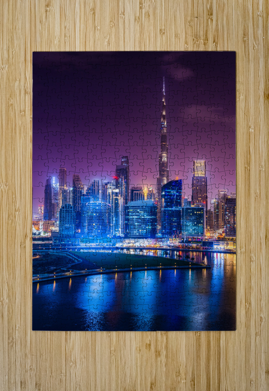 Offices and apartments of Dubai Business Bay and Downtown Steve Heap Puzzle printing