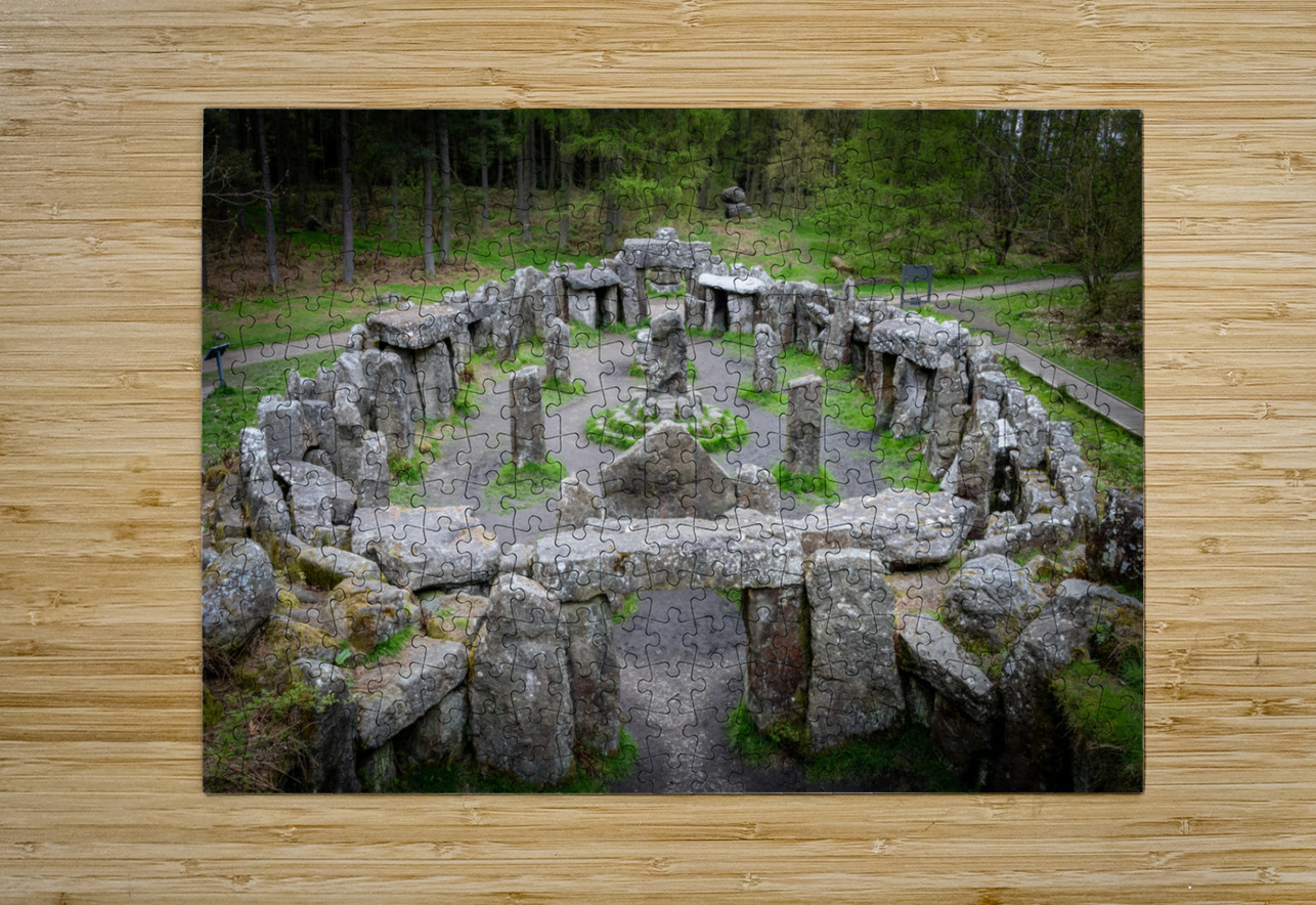Standing stones of the Druids Plantation in Nidderdale Steve Heap Puzzle printing
