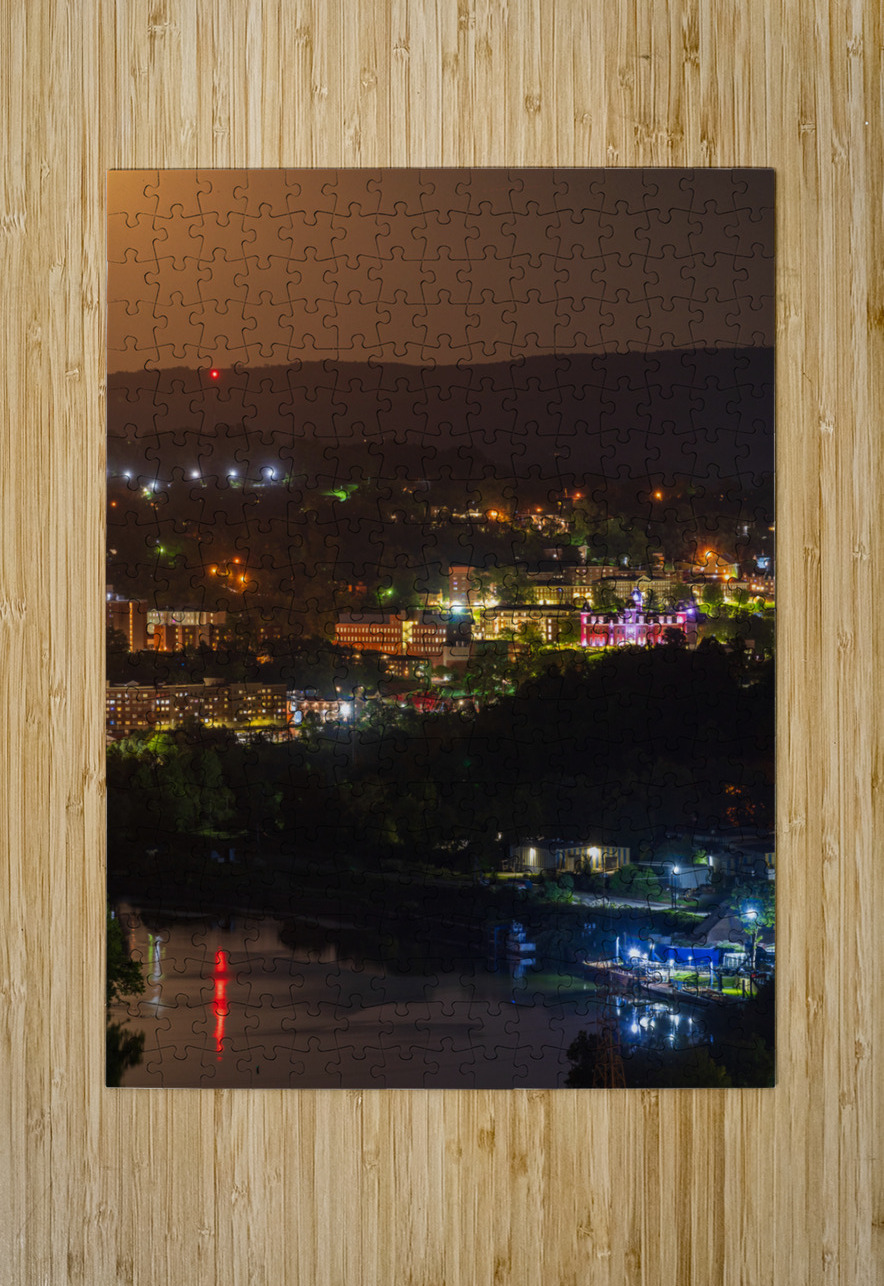 Supermoon rises in the sky above Morgantown in West Virginia Steve Heap Puzzle printing