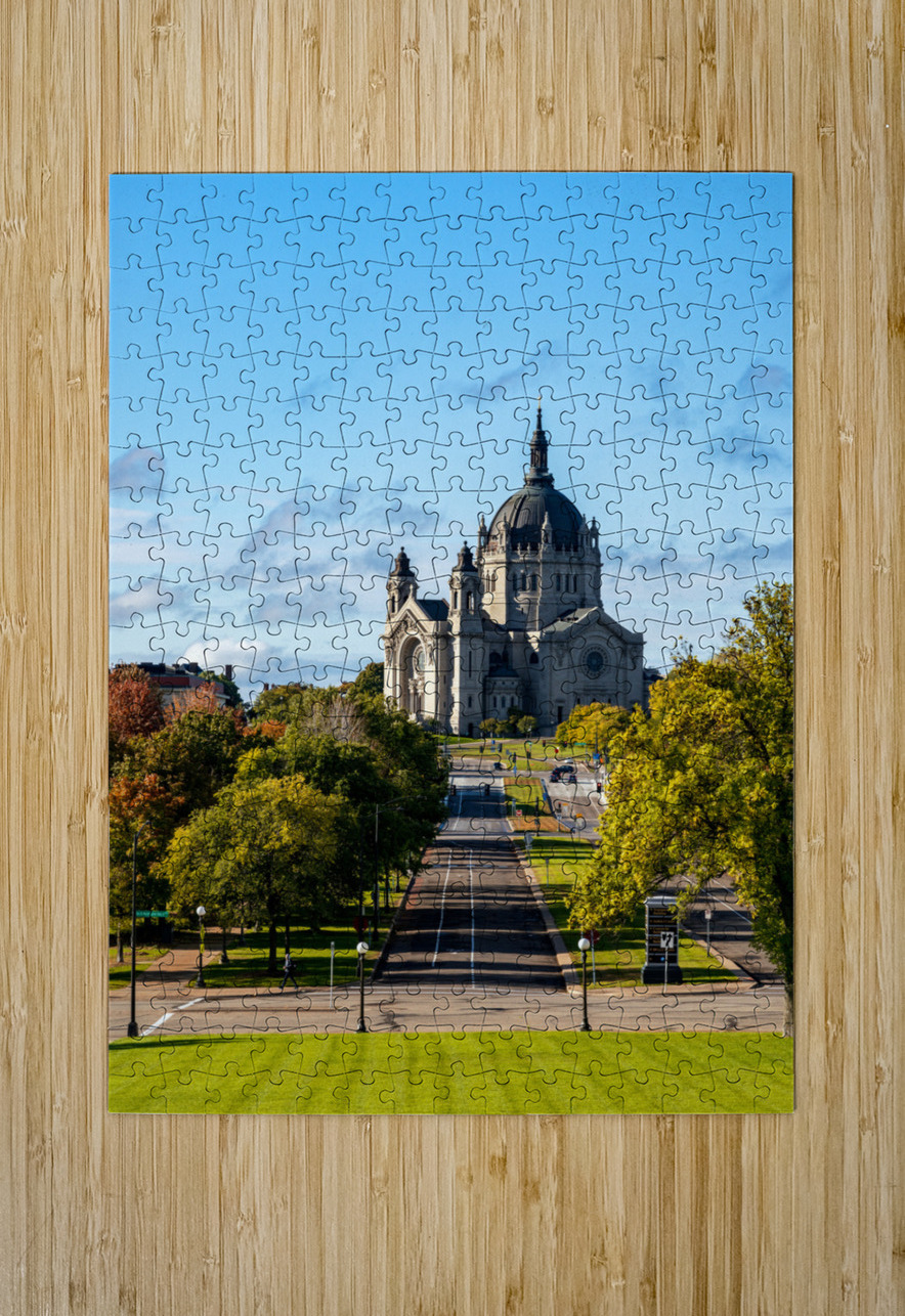 Cathedral of Saint Paul in St Paul Minnesota from Capitol Steve Heap Puzzle printing