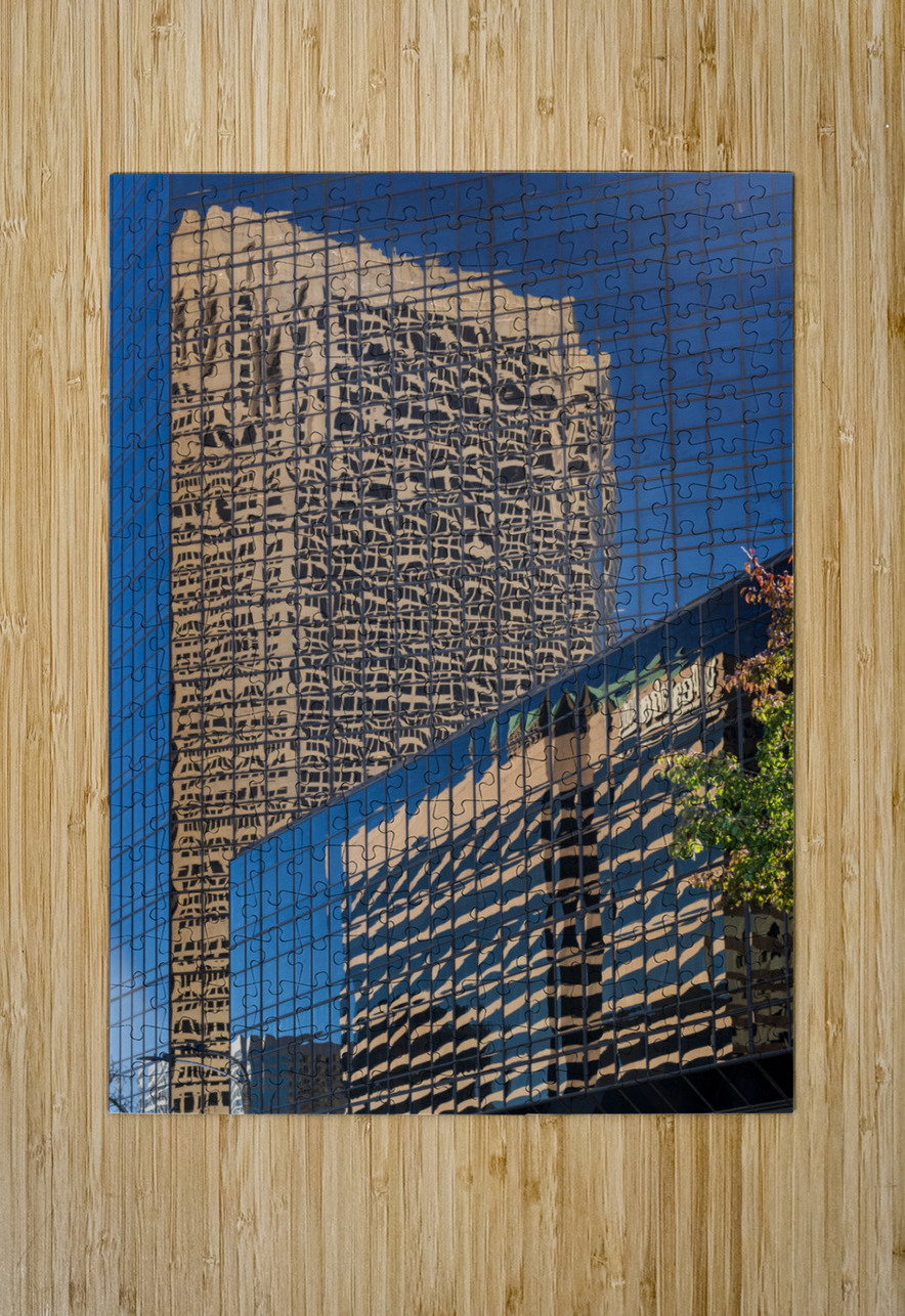 Complex reflections of a modern skyscrapers in St Louis office b Steve Heap Puzzle printing