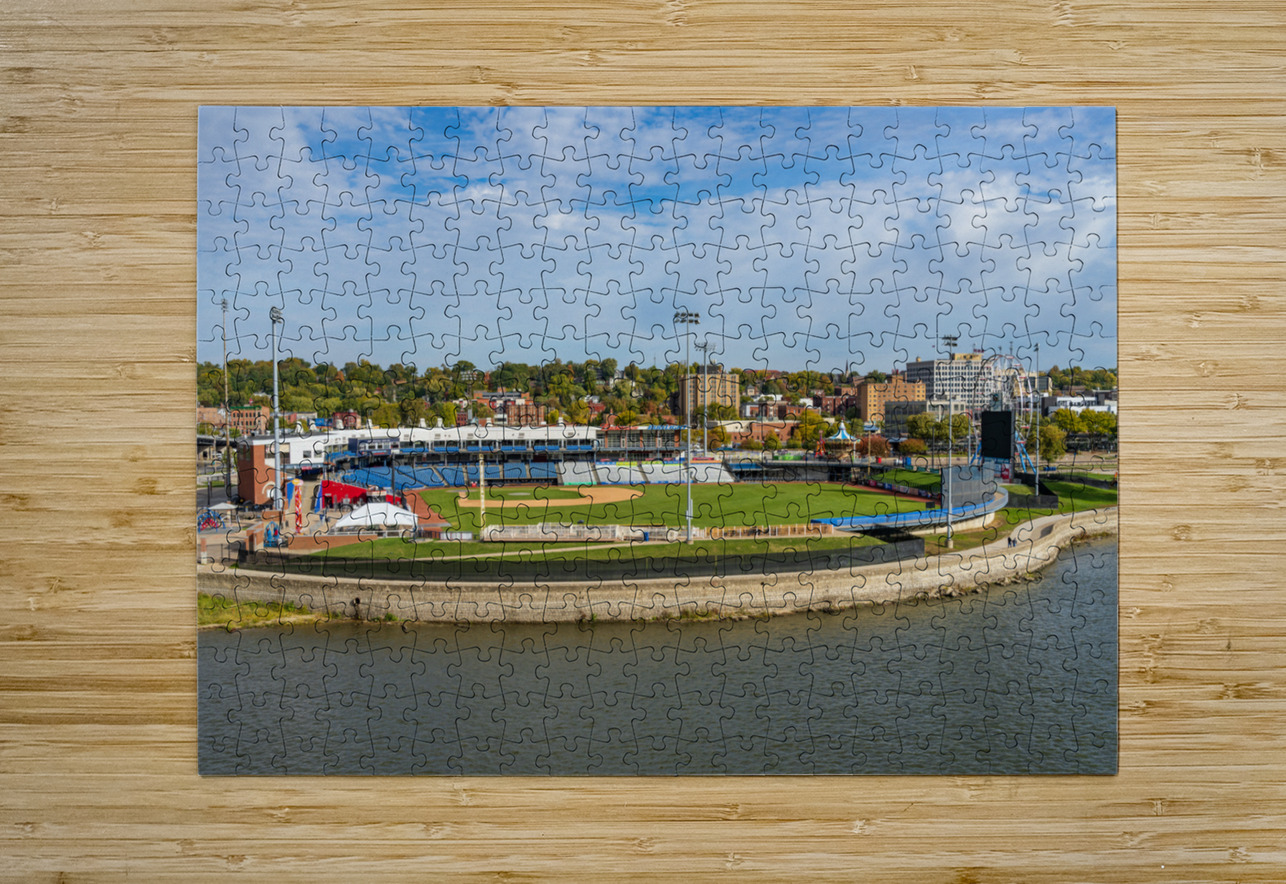 Baseball field of Modern Woodmen Park in Davenport Iowa Steve Heap Puzzle printing