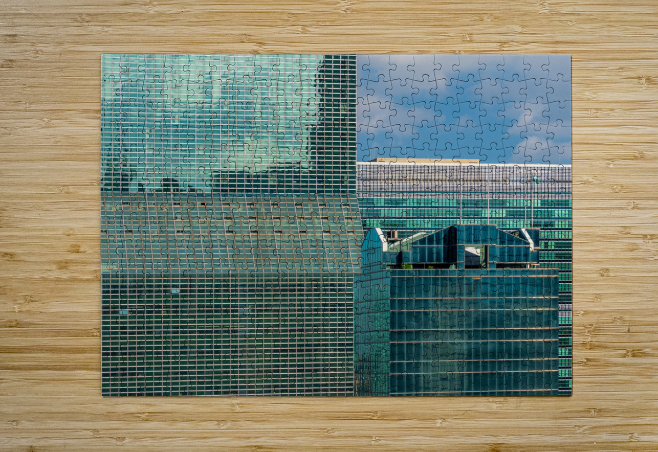 Hundreds of office windows in New York skyscraper Steve Heap Puzzle printing