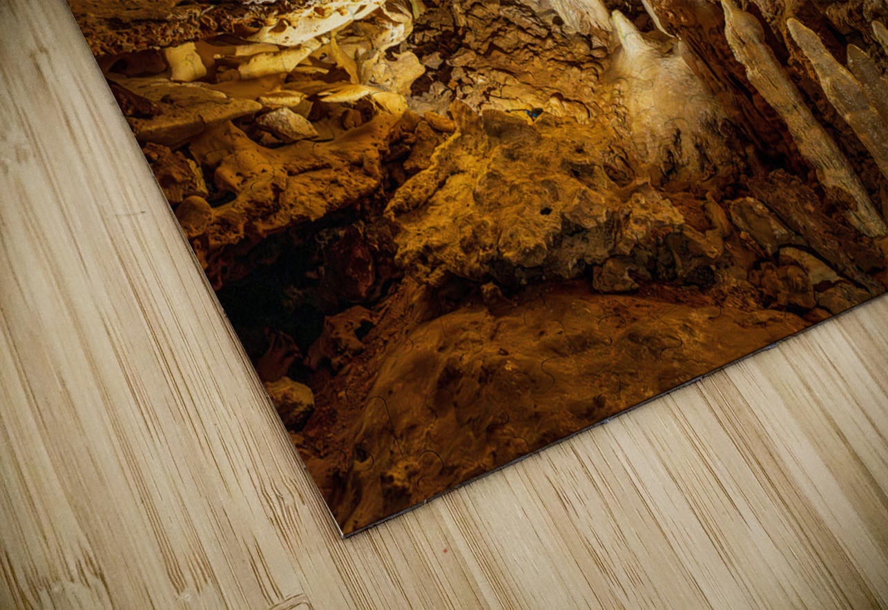 Geologic formations of stalactites and stalagmites in Texas cave Steve Heap Puzzle