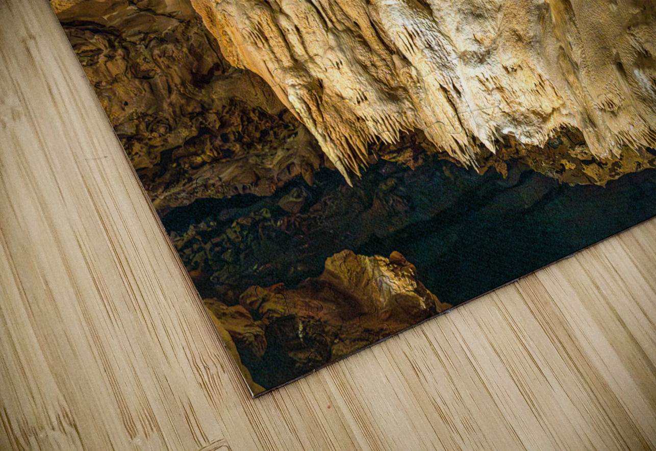 Geologic formations of stalactites and stalagmites in Texas cave Steve Heap Puzzle