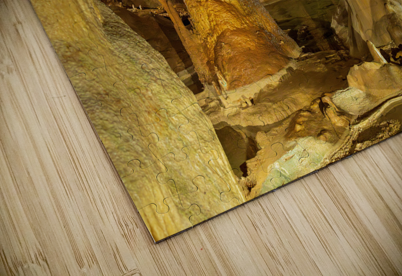 Geologic formations of stalactites and stalagmites in Texas cave Steve Heap Puzzle