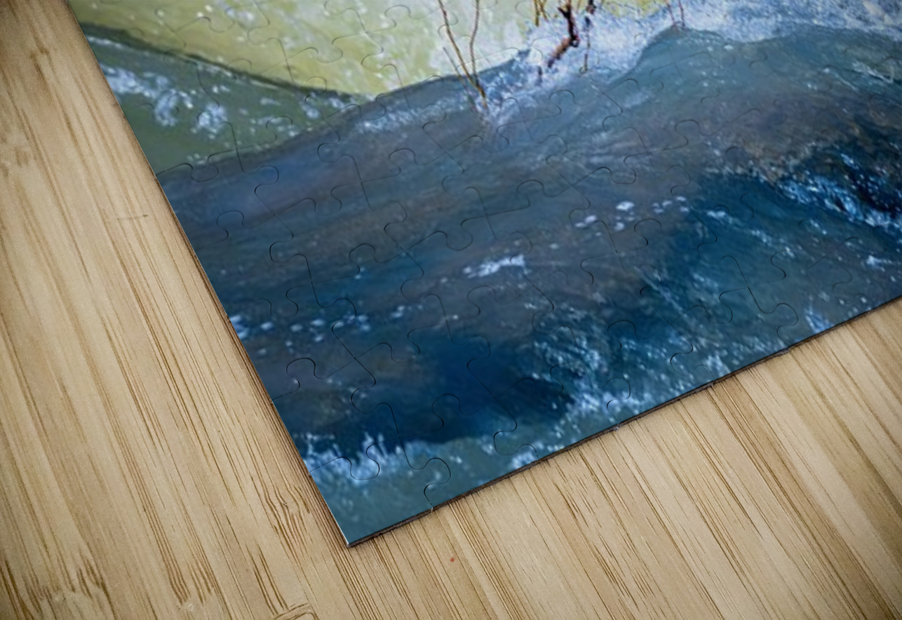 Frozen motion of raging water flowing over Valley Falls Steve Heap Puzzle