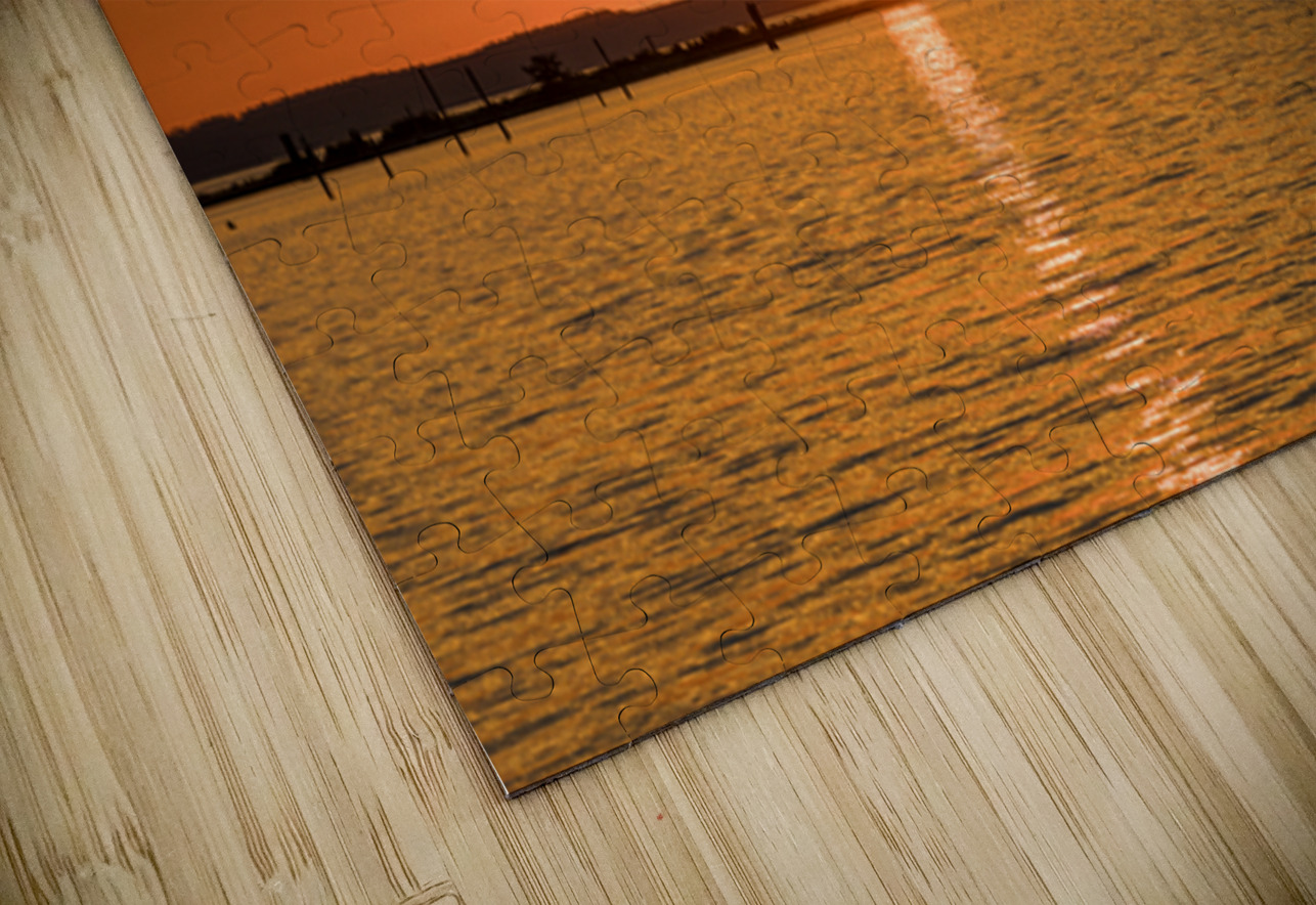 Dramatic sunset clouds over Possession Sound Everett in Washingt Steve Heap Puzzle