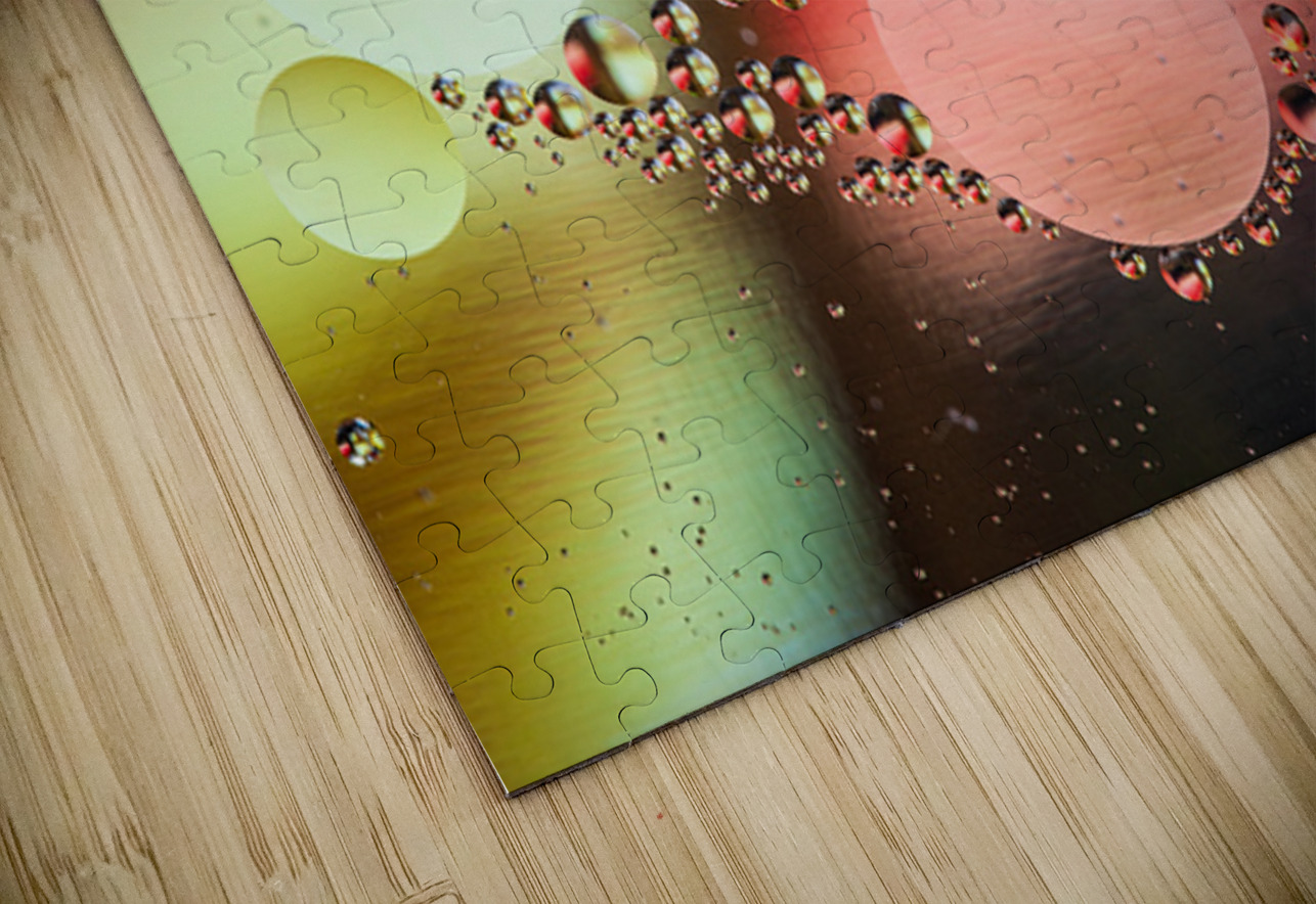 Oil and water reflecting dramatic colors Steve Heap Puzzle