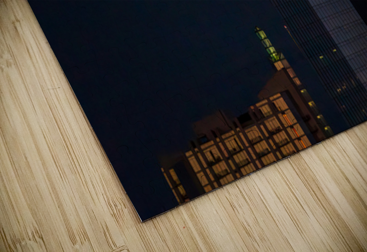 Harvest moon above sixth and Guadalupe apartment Austin Steve Heap Puzzle