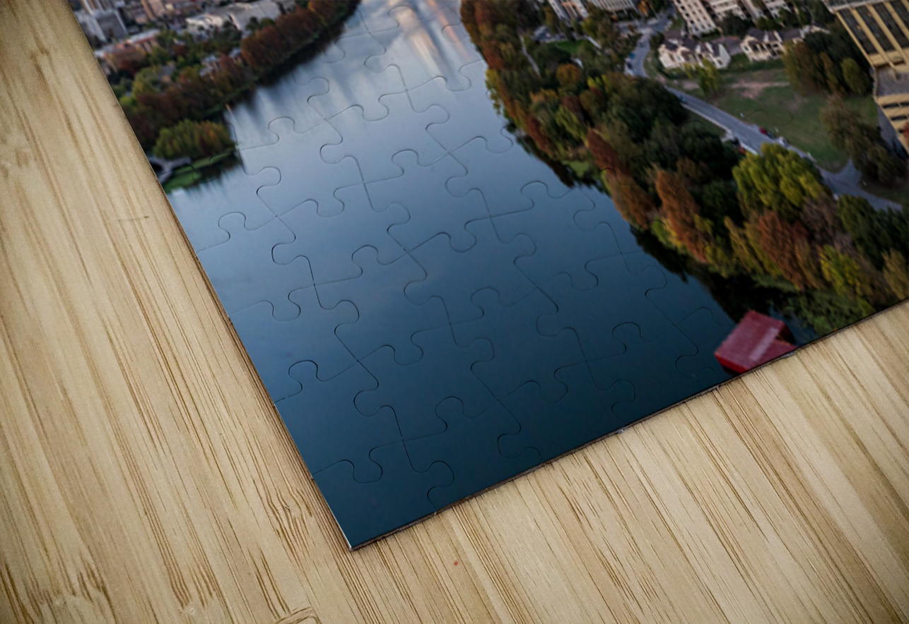 Broad panorama aerial view of downtown Austin Skyline  Steve Heap Puzzle
