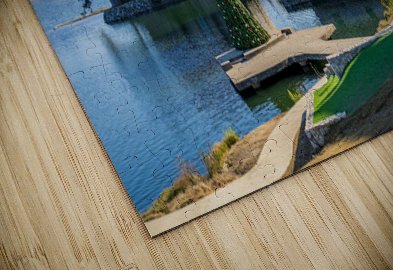 Clear December day in Adriatica Village McKinney Texas a plann Steve Heap Puzzle