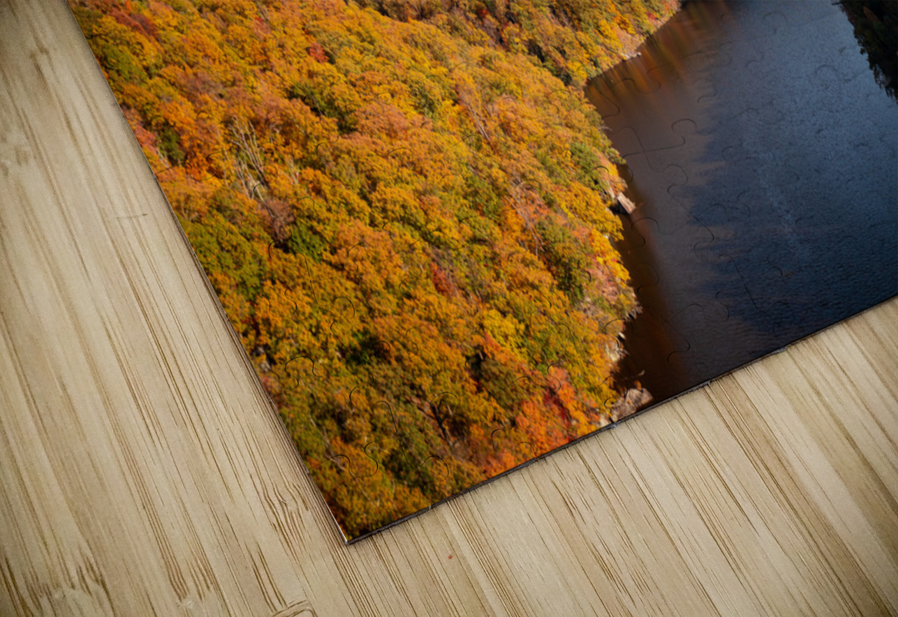 Autumn view of the Cheat river entering the lake in Morgantown WV Steve Heap Puzzle