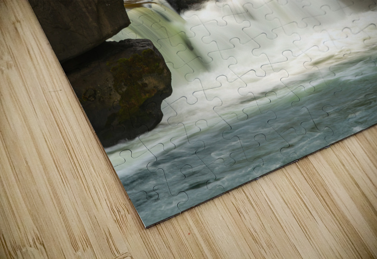 Section of Valley Falls on a misty autumn day Steve Heap Puzzle