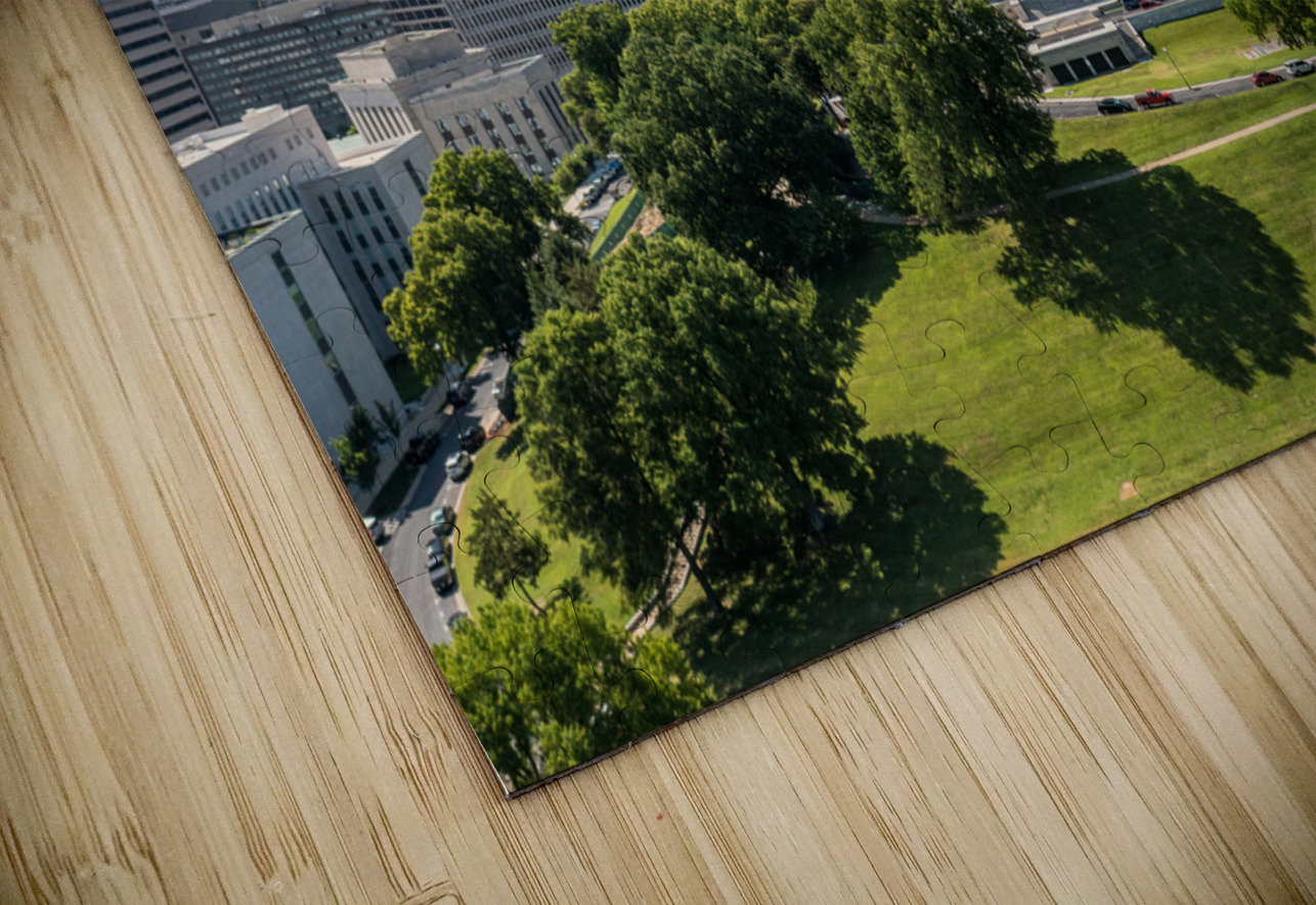 Aerial view of the Tennessee State Capitol building in Nashville Steve Heap Puzzle
