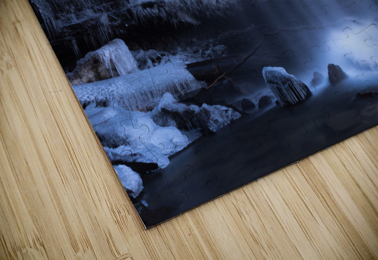 Cool Cucumber Falls detail in winter Steve Heap Puzzle