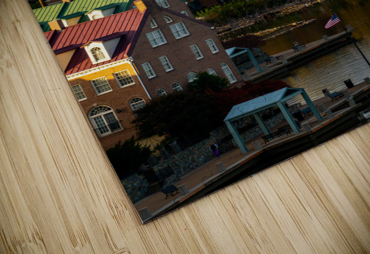 Waterfront of city of Alexandria in Virginia at sunset Steve Heap Puzzle