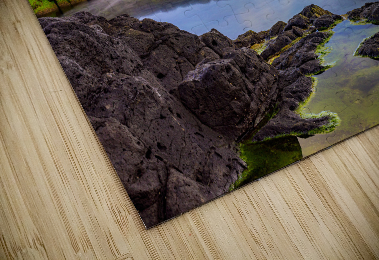 Long exposure image of the pool known as Queens Bath of Kauai Steve Heap Puzzle