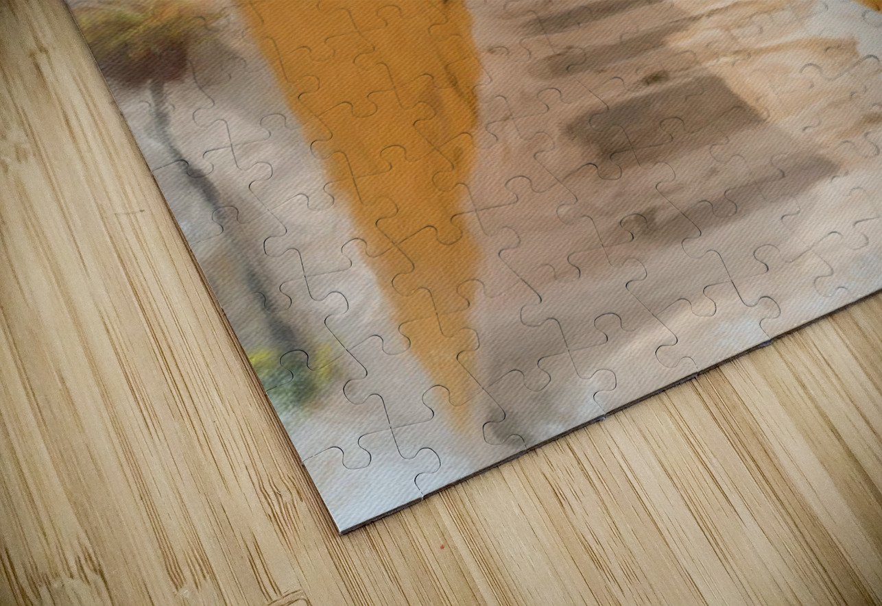 Digital oil painting of Anafiotika in Athens Steve Heap Puzzle