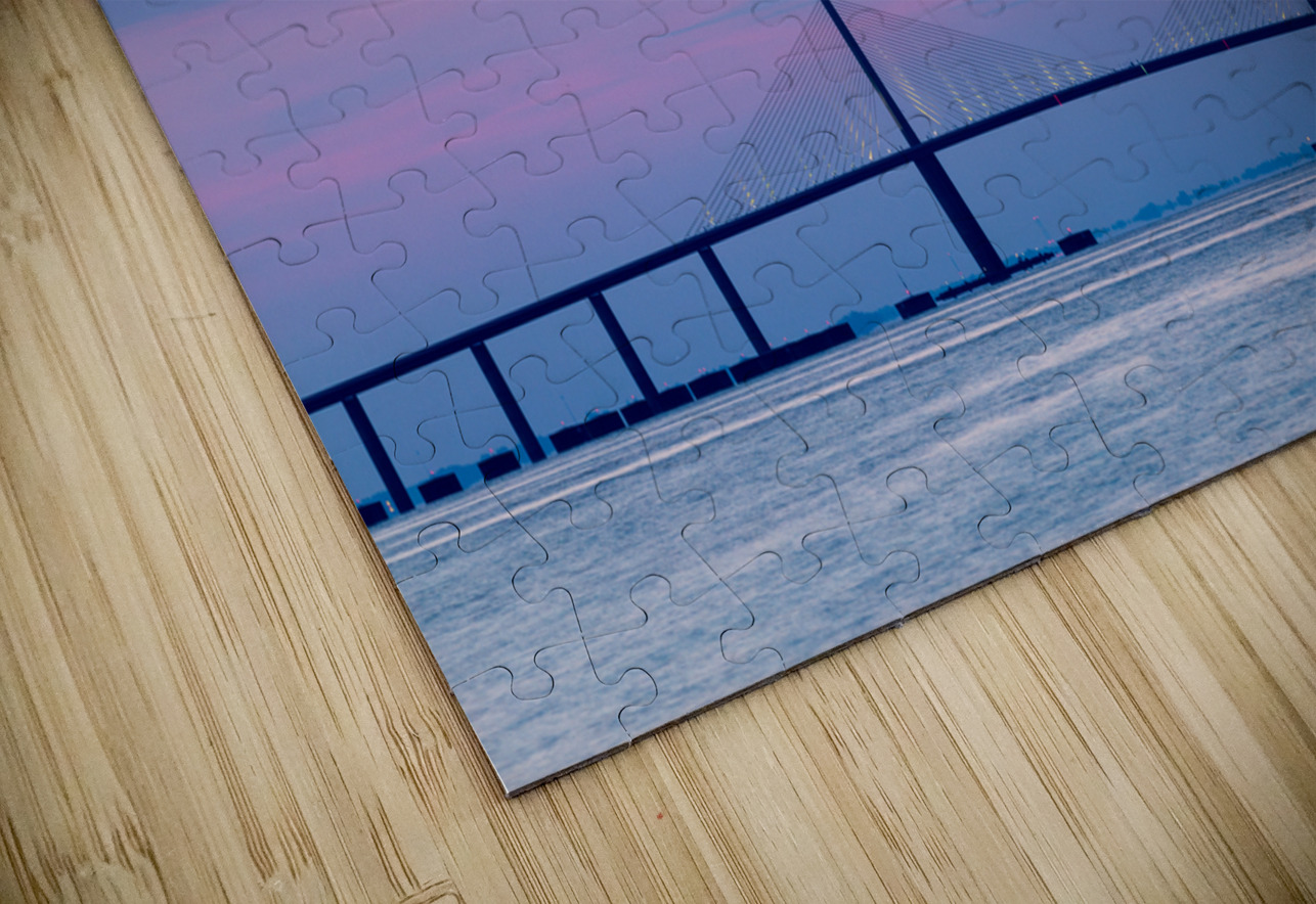 Sunshine Skyway Bridge at dawn Steve Heap Puzzle