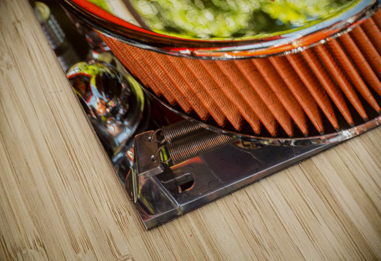 Engine compartment of chromed Stingray Steve Heap Puzzle