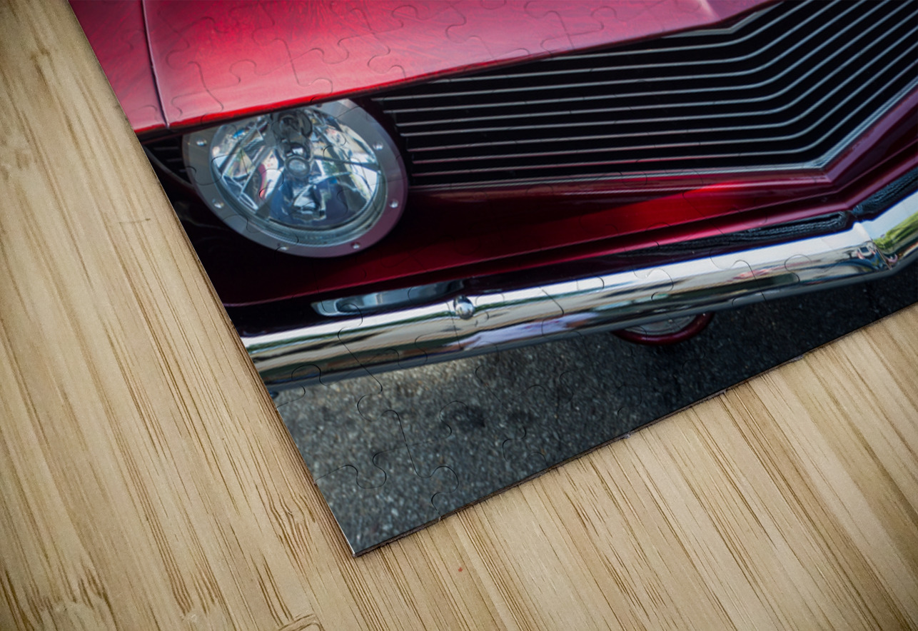 Engine compartment of chromed Camaro Steve Heap Puzzle