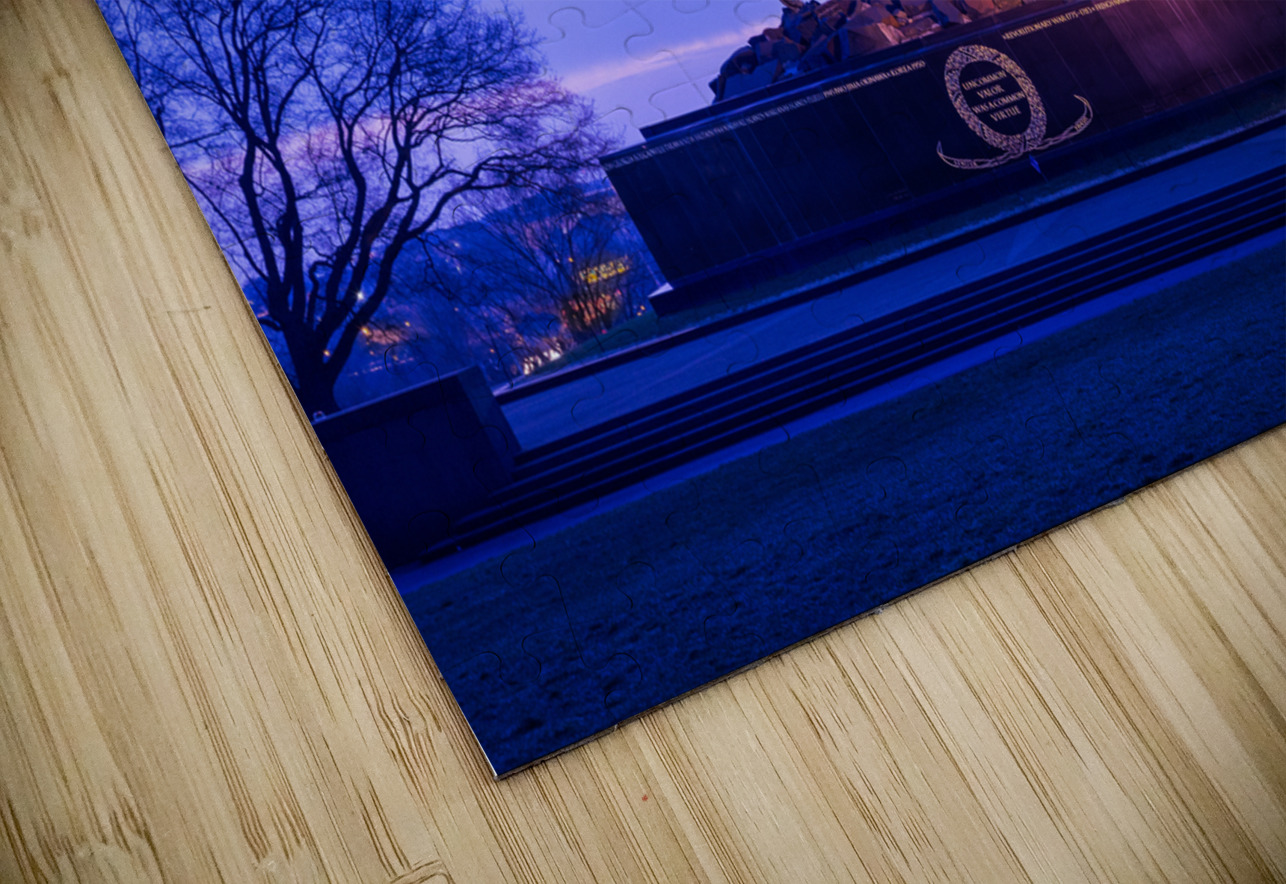 Iwo Jima Memorial at dawn as sun rises Steve Heap Puzzle