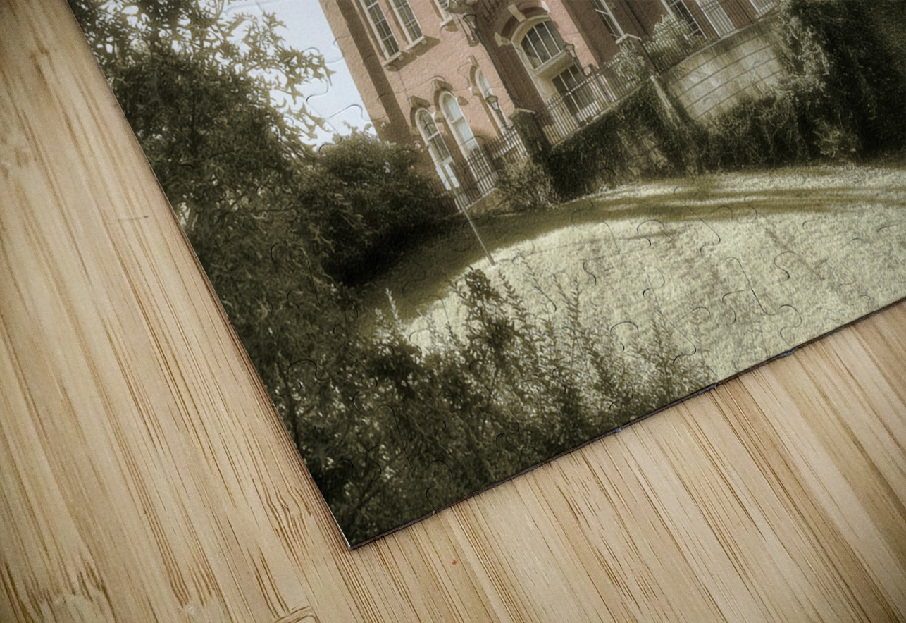 Sepia of Woodburn Hall at WVU in Morgantown Steve Heap Puzzle