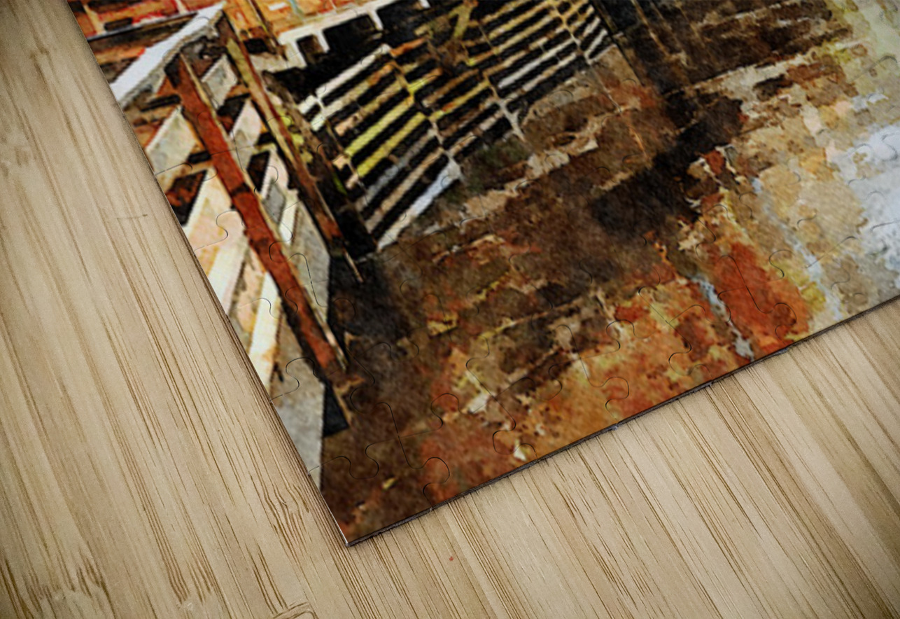 Painting of Creek Street wharf in Ketchikan Alaska Steve Heap Puzzle