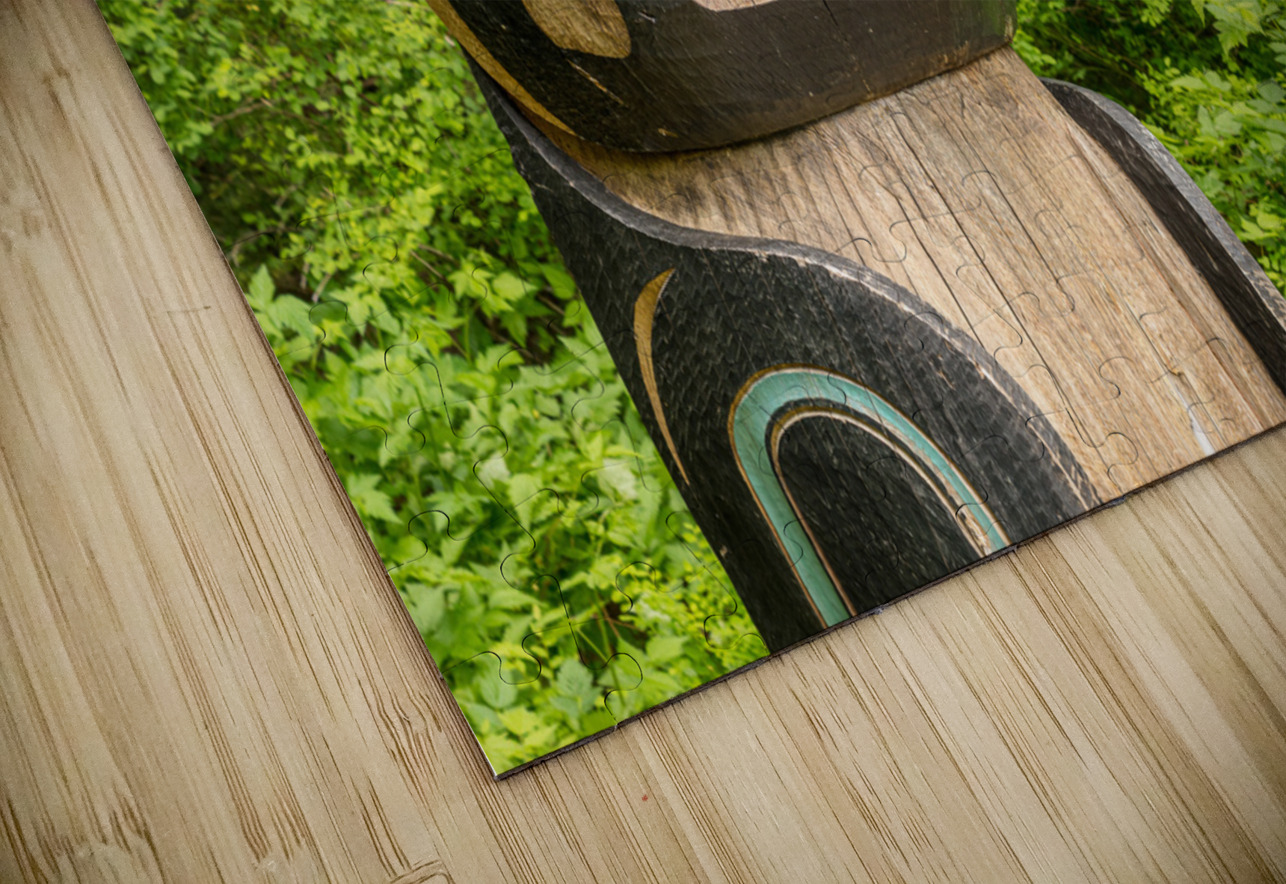 Detail of carved totem pole in the Sitka National Historical Par Steve Heap Puzzle
