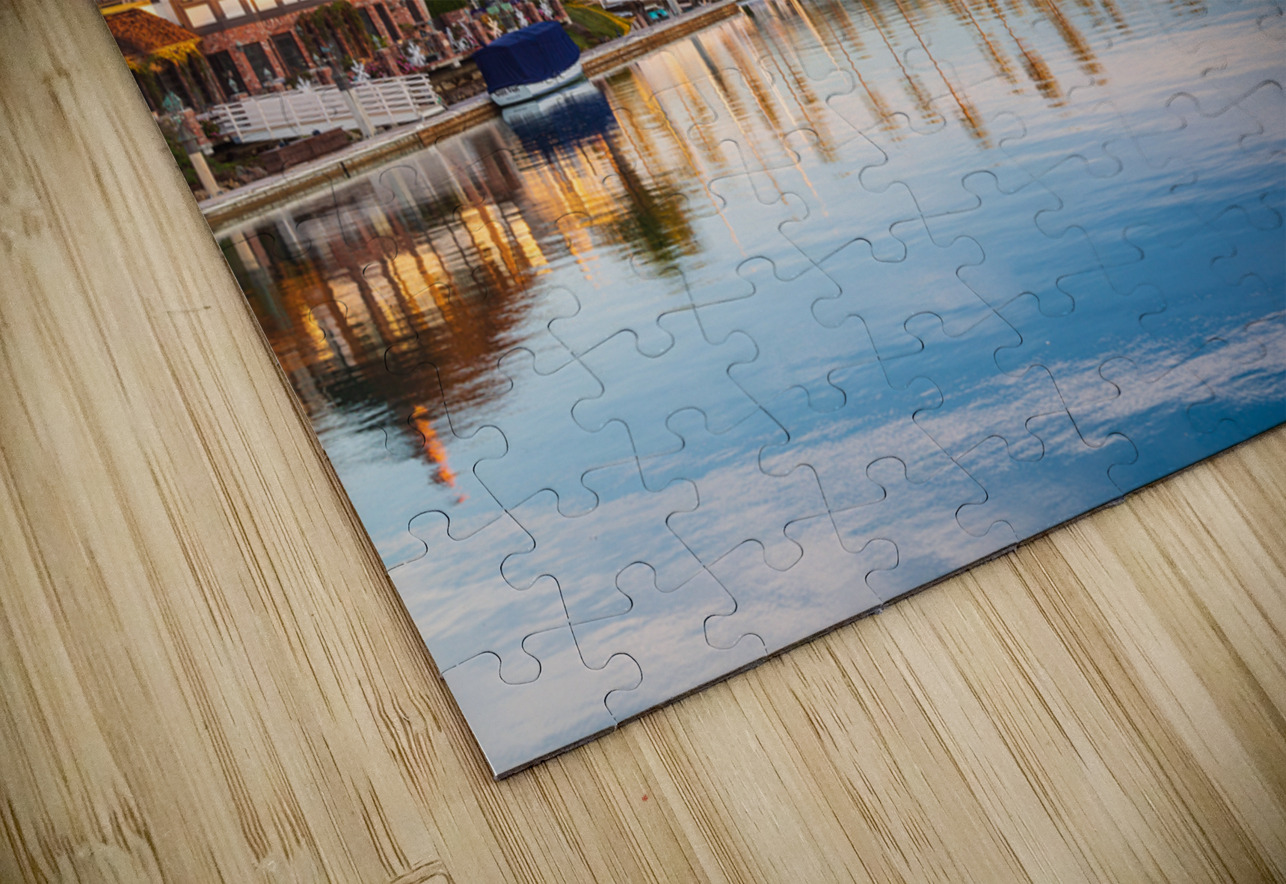 Early light over homes and boats ventura Steve Heap Puzzle