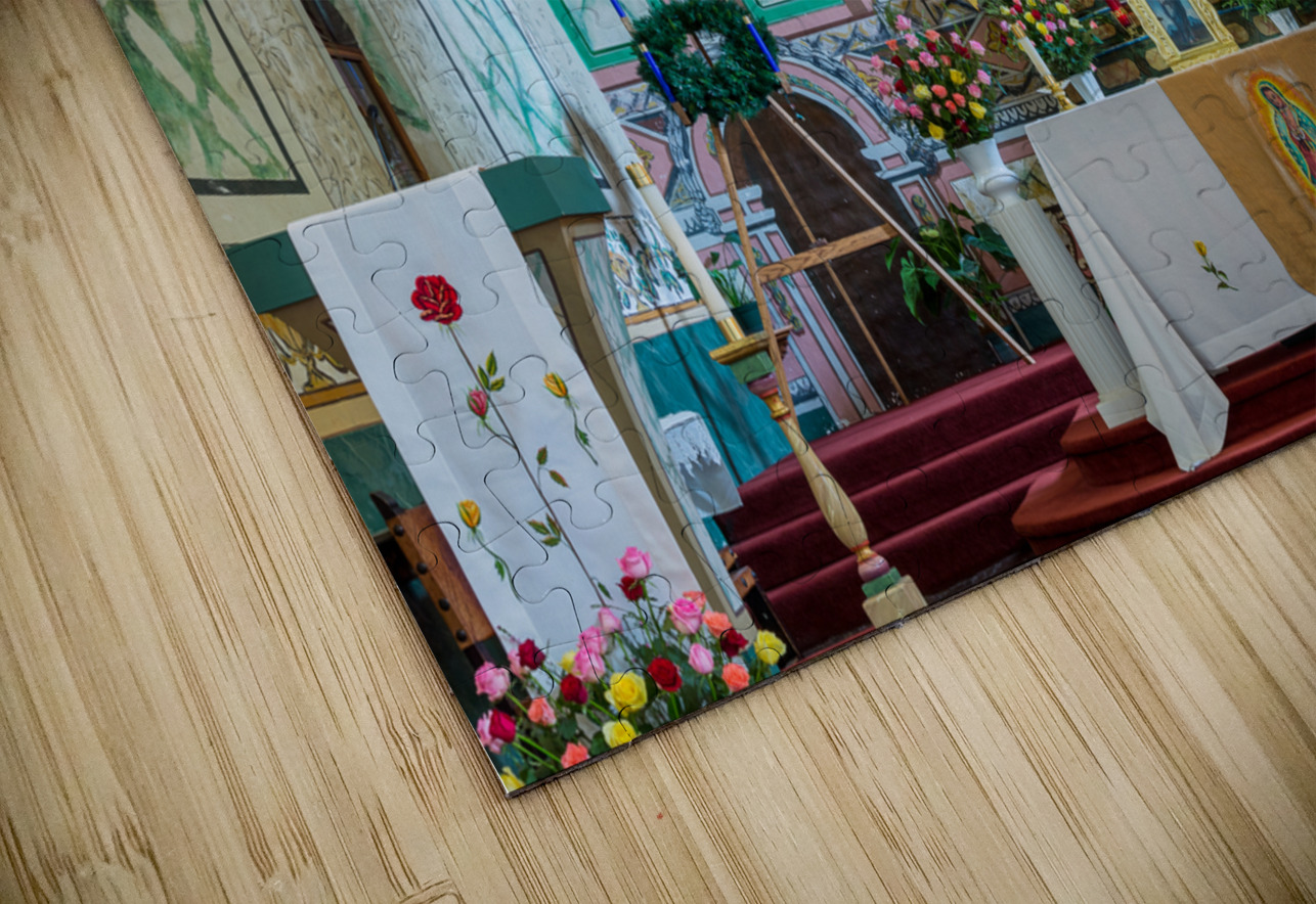 Detail of altar of the church at Santa Ines Mission Steve Heap Puzzle