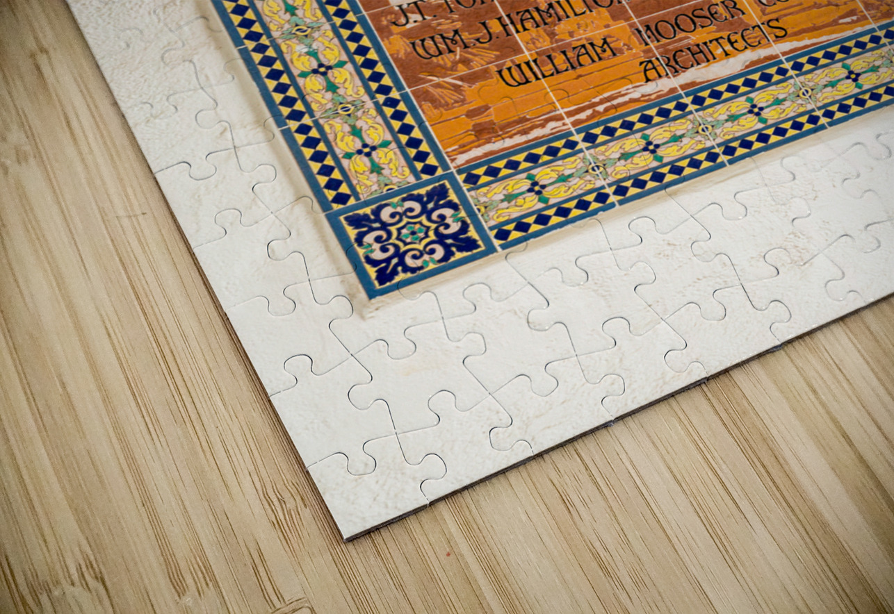 Tiling celebrating building of Courthouse Steve Heap Puzzle