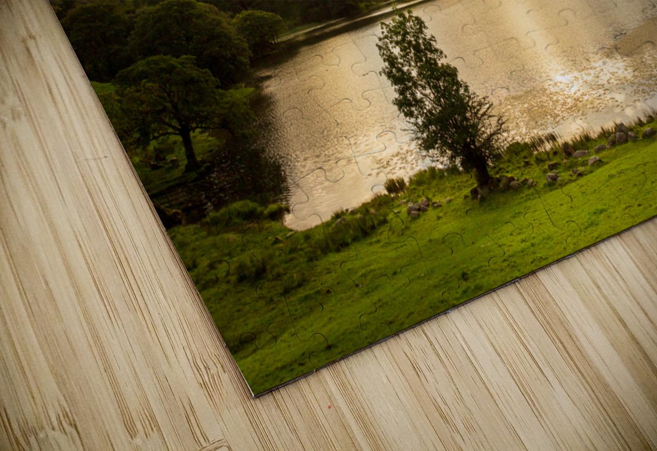 Sunset at Loughrigg Tarn in Lake District Steve Heap Puzzle
