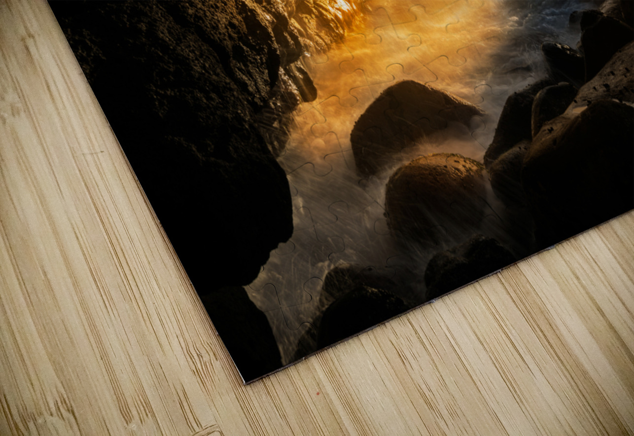 Waterfall near Queens Bath in Princeville Kauai Steve Heap Puzzle