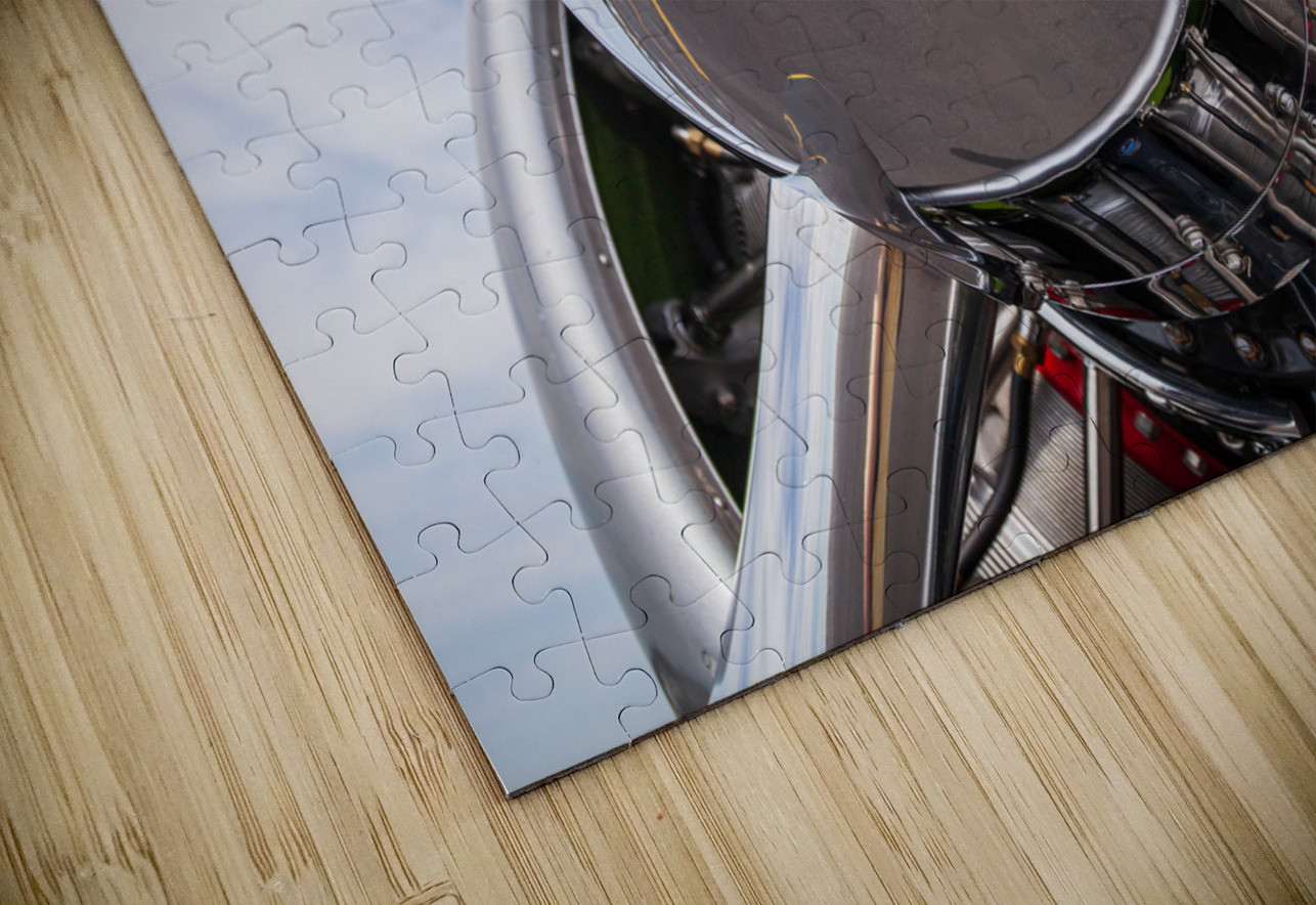 Detail reflections of American AT-6 Texan engine Steve Heap Puzzle