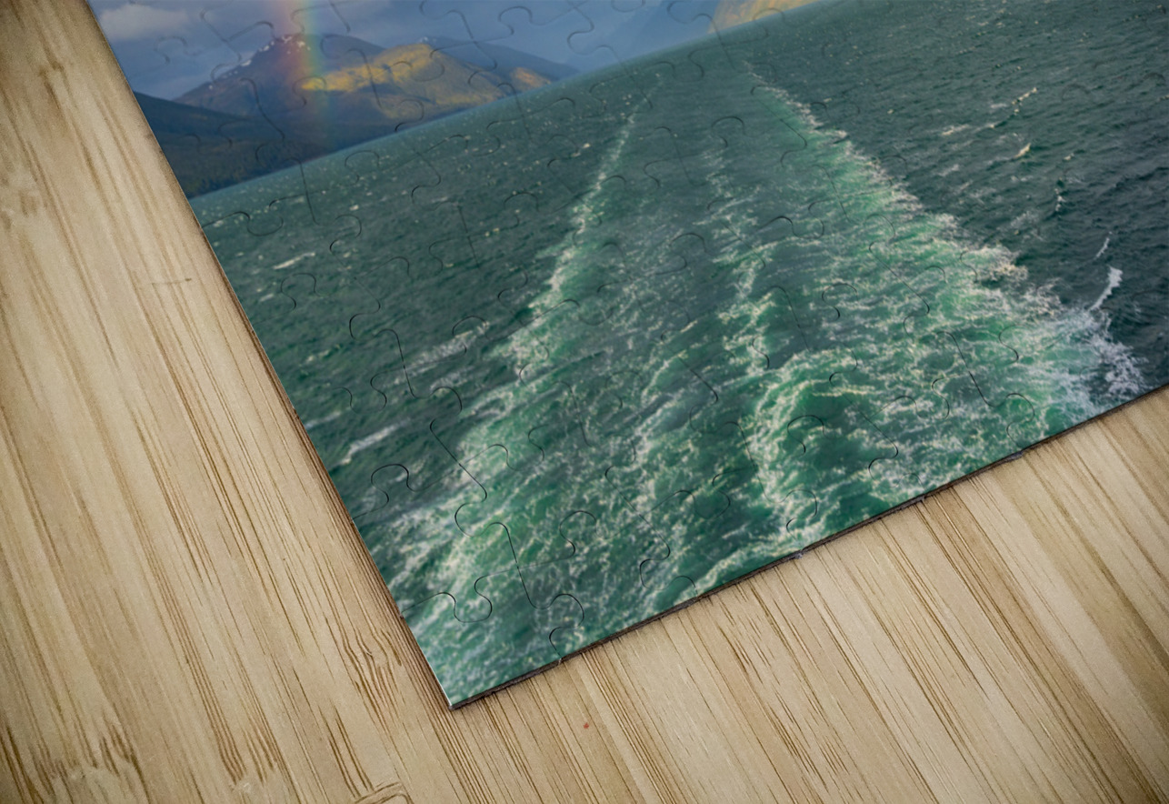 Panorama of Beagle channel with rainbow Steve Heap Puzzle