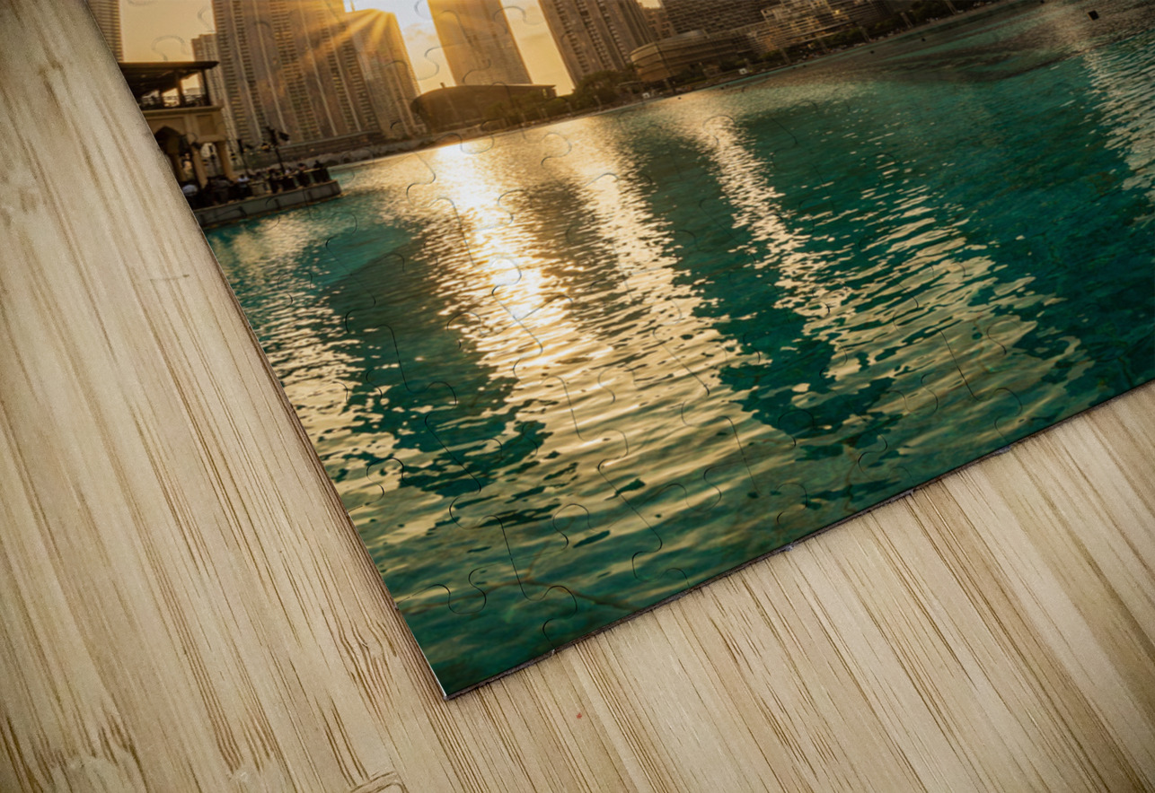 Sunset over the Dubai downtown business district Steve Heap Puzzle