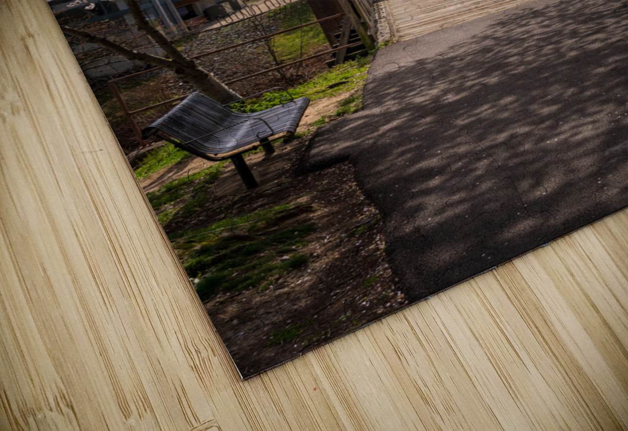 Steel girder bridge carries the bike walking trail over Deckers  Steve Heap Puzzle