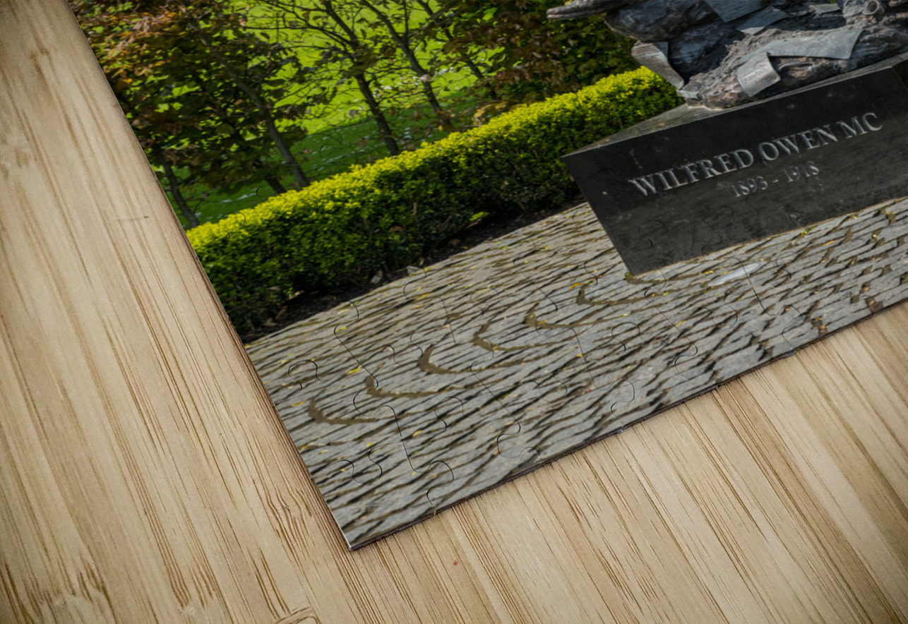  Portrait of Wilfred Owen statue in Oswestry park in Shropshire Steve Heap Puzzle