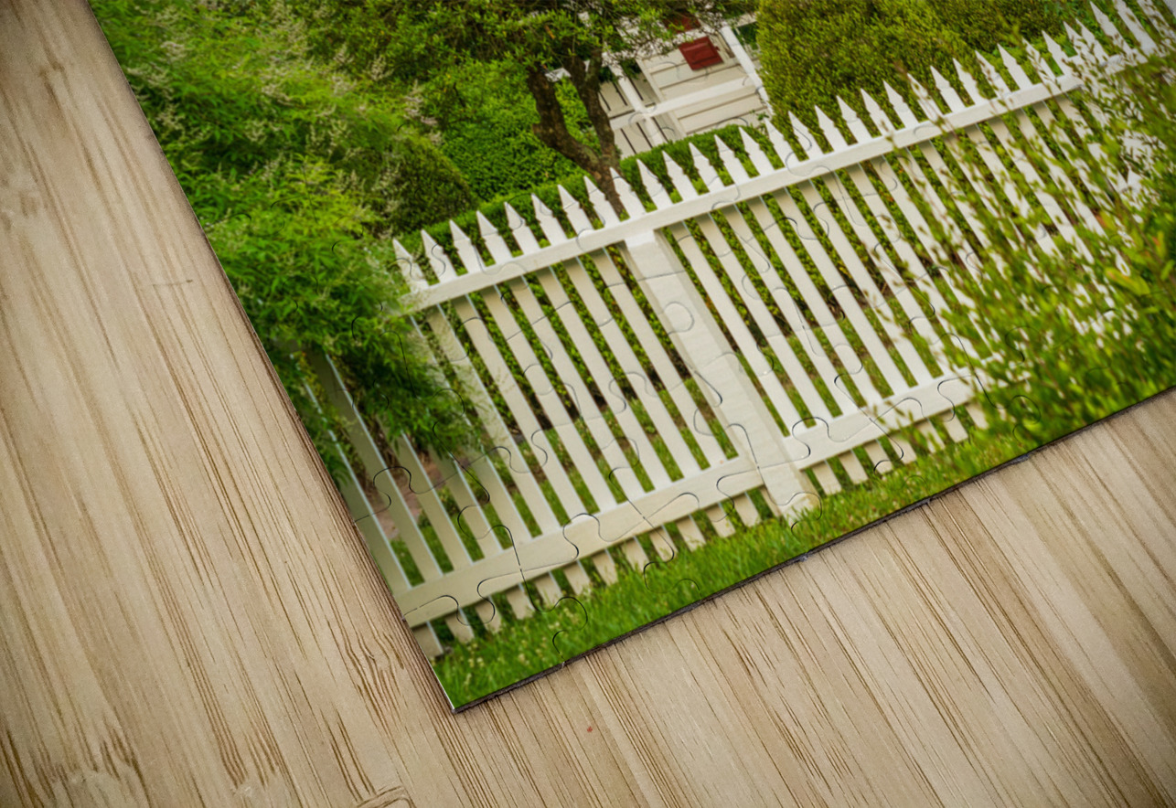 Old cottage and garden in Williamsburg Virginia Steve Heap Puzzle