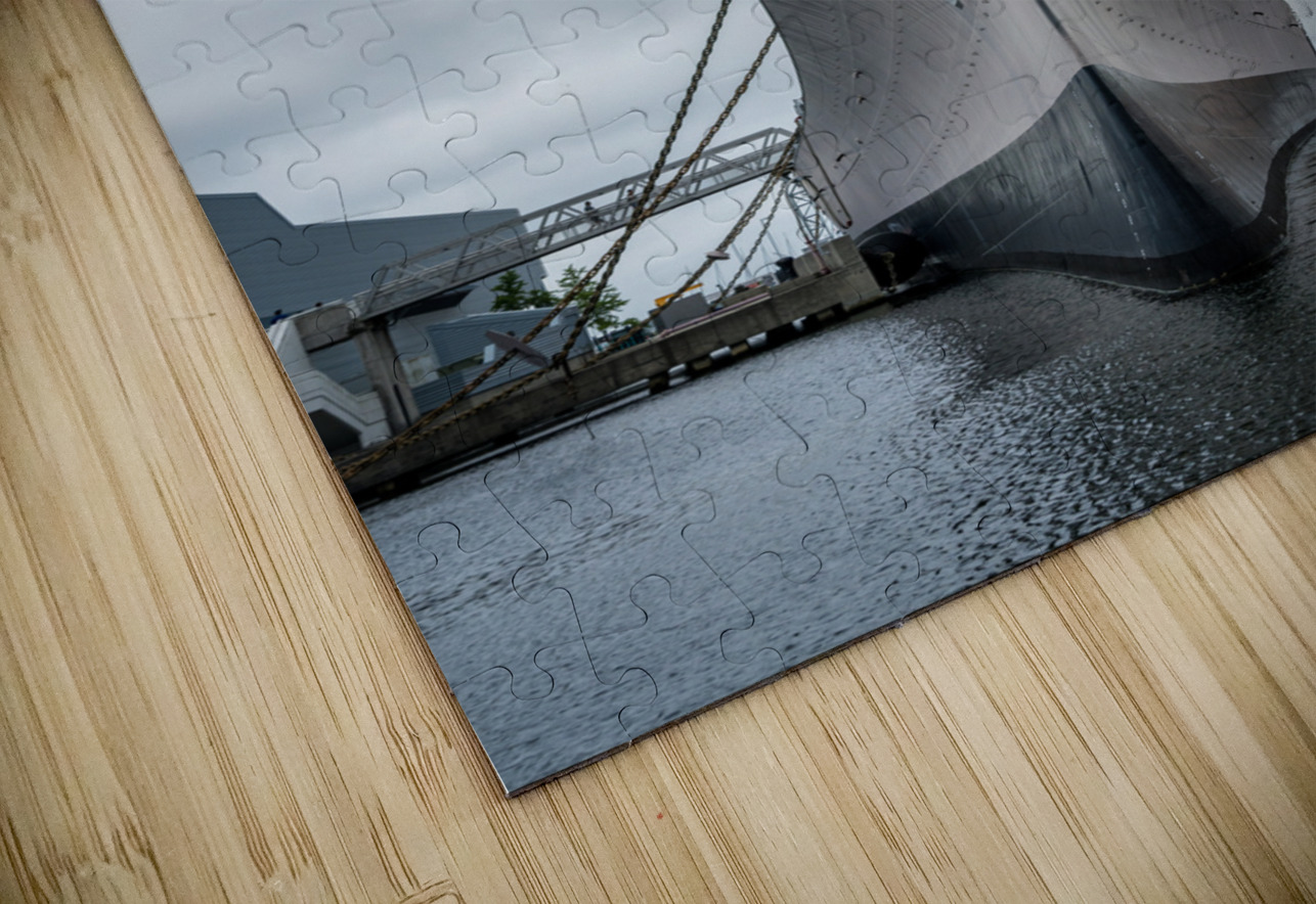 Prow of the USS Wisconsin warship docked in Norfolk Virginia Steve Heap Puzzle