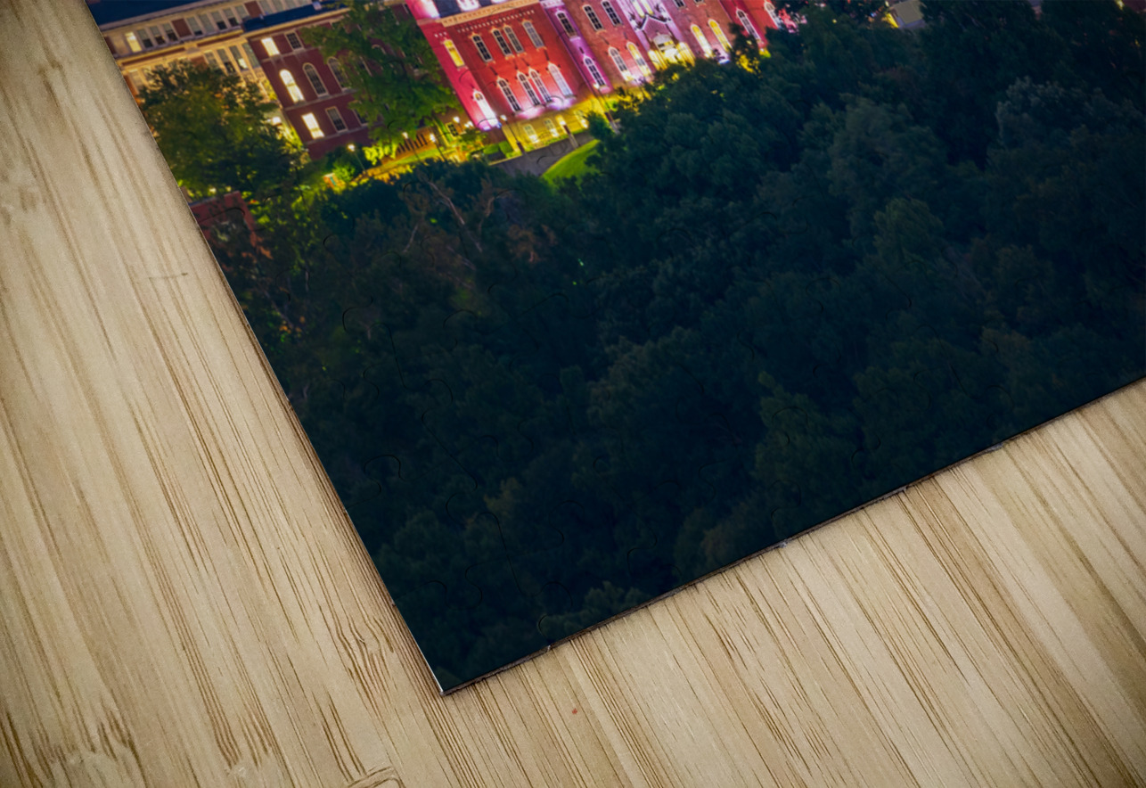 Downtown campus of West Virginia university at nightfall Steve Heap Puzzle