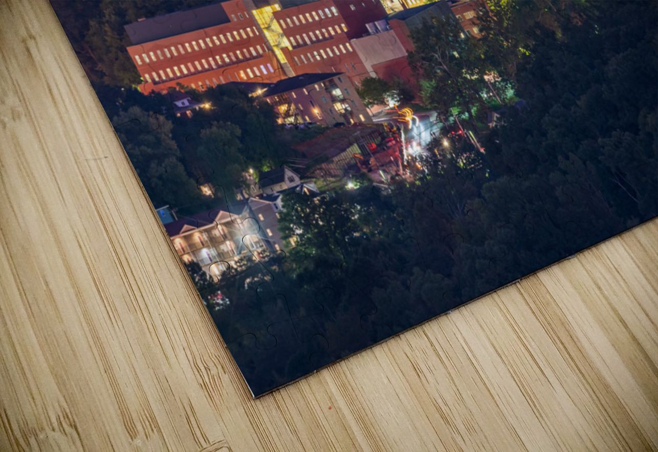 Downtown campus of West Virginia university at nightfall Steve Heap Puzzle