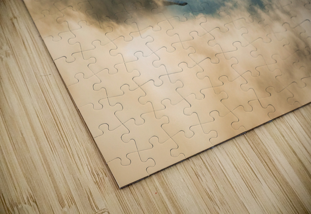 Mist rises from Cheat Lake in the early morning as the sun rises Steve Heap Puzzle