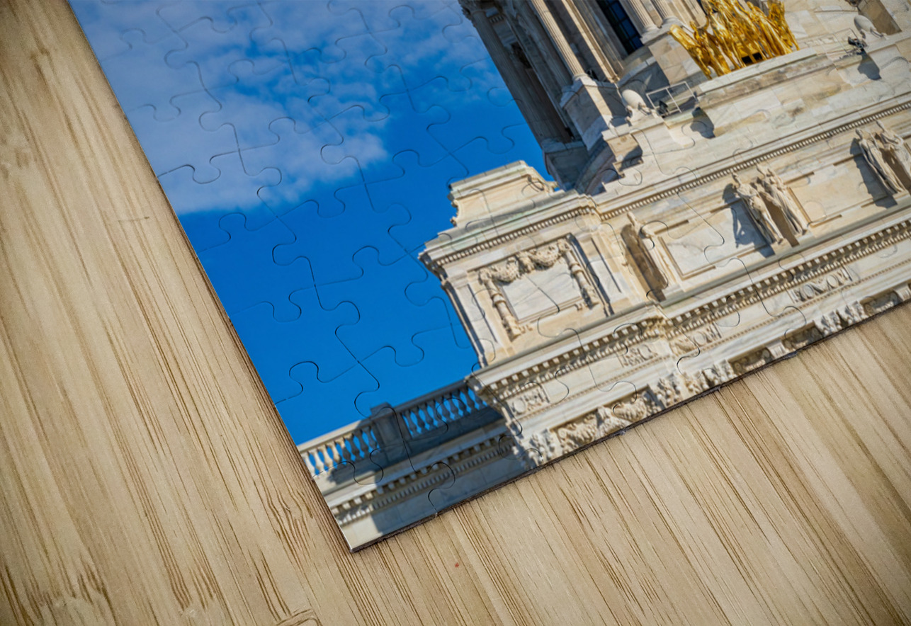 Dome and statue of the State Capitol building in St Paul Steve Heap Puzzle